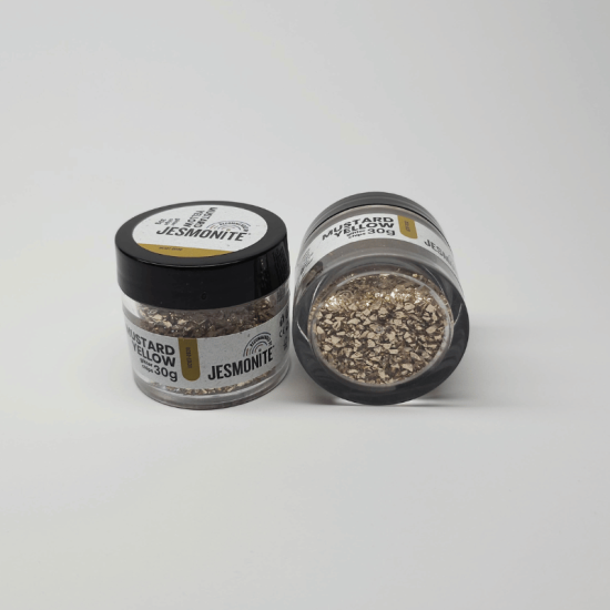 Glitzerchips 30g – Mustard Yellow - Senfgelb - Hellgold
